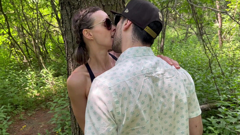 Serenity Cox: Wife Gets Double Creampie in Public Forest From Two Guys...