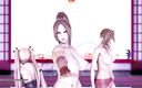 3D-Hentai Games: Dans în pielea goală DOA Mai Shiranui Marie Rose Misaki
