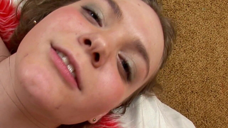 Radical: Brunette teen with big nipples and round ass loves hard...