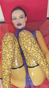 Goon for My Latex, Sexy Latex Catsuit, Boots, Sweat