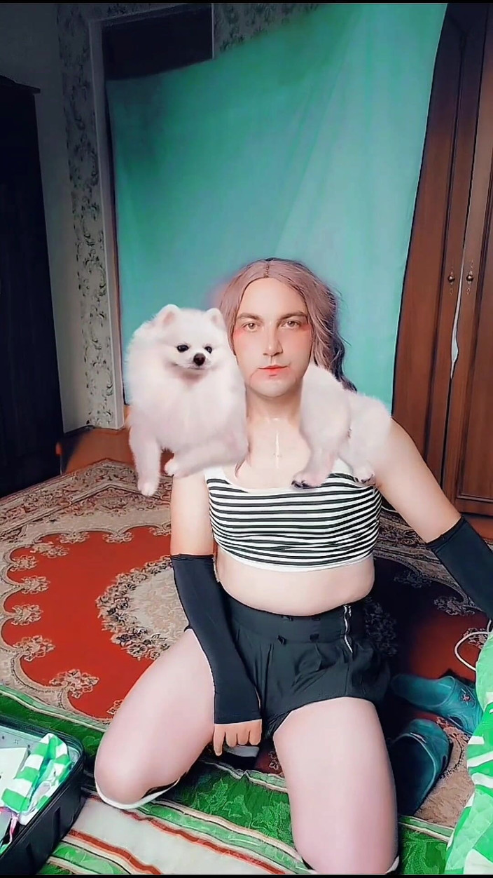 Kitty_Cross: Lass uns den schönen transvestiten Kitty zusammenstellungsvideo von Shorts Videos...
