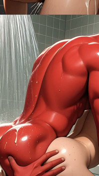 Un garçon fae des Highlands se fait inséminer profondément par un incubus démoniaque dans un fantasme sous la douche