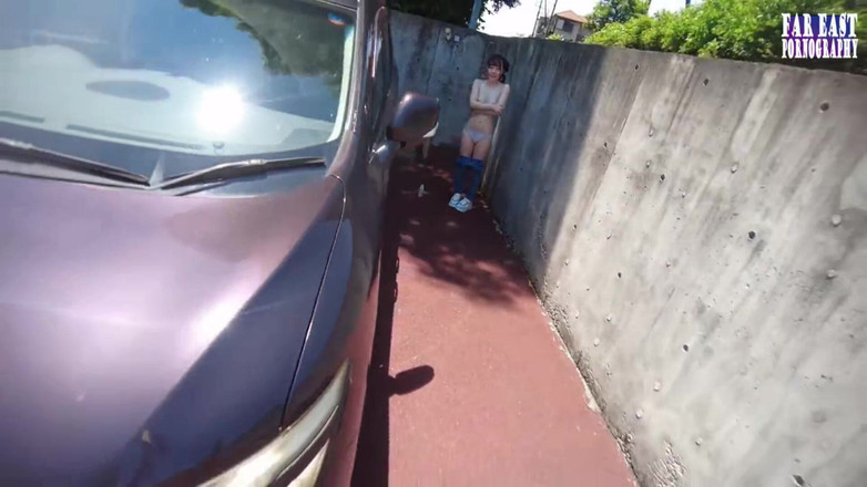 Far East pornography: Leck lecken, necken im freien mit einer rosa trinkt, in Öl...