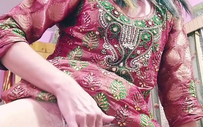 Bolly Karma: Cuckold Husband Watches His Slutty Wife Play with Her Pussy