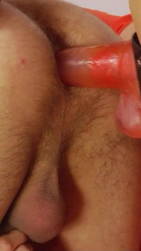 Perverse skinny teen Oksana fucks stepbrother with strapon in the ass
