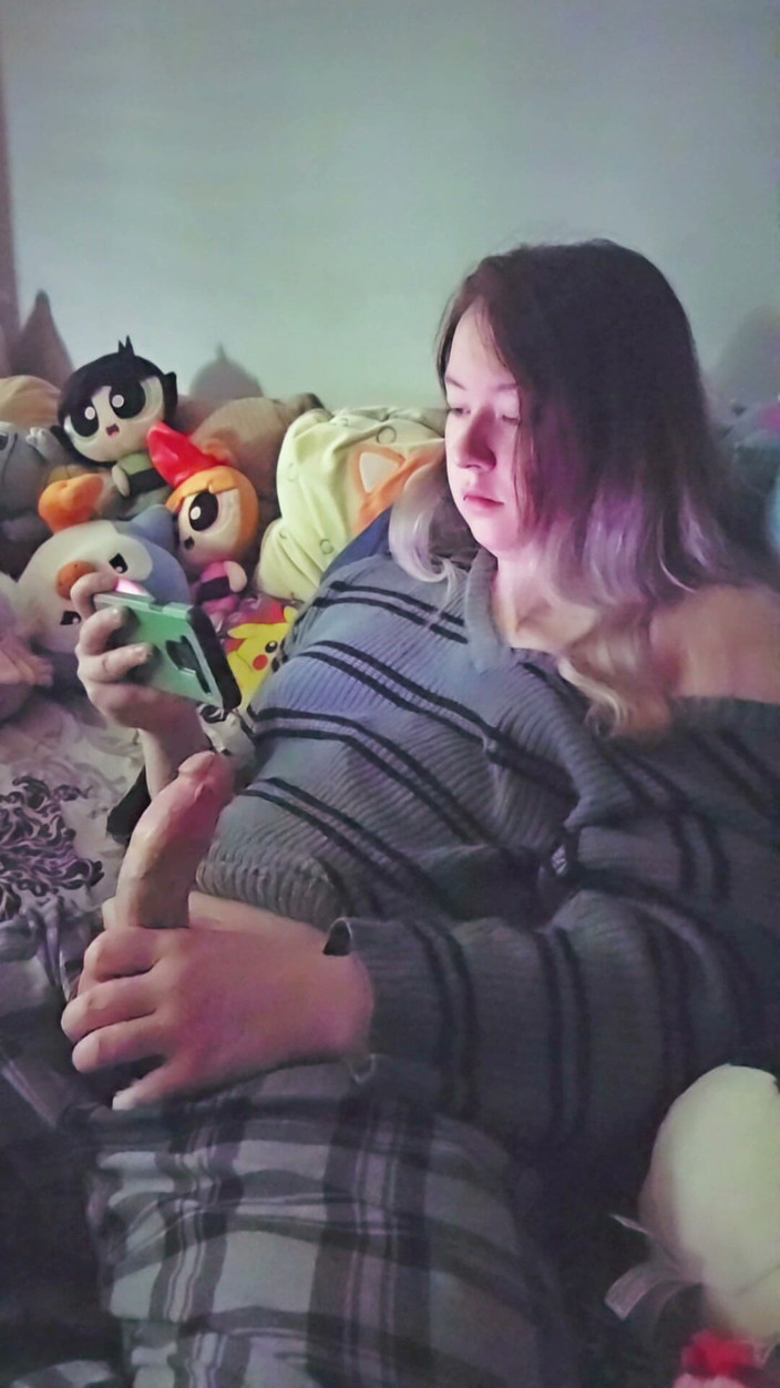 Real Gril: Trans dívka masturbuje pro porno