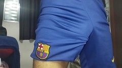 Virtual ToyBoy: Hot Bulge in Barcelona's Shorts