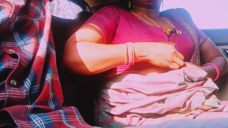 Telugu honey lips: Villege Aunty with Son in Law Car Sex Telugu Dirty...