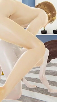 Yaoi - sexy femboy es follada por el amigo de su padrastro