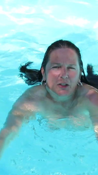 El otro día en la piscina