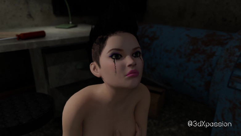 3dxpassion-transgender: Vr nexus-3 ashfall - transeksüel avcısı Taryn mahvolmuş abd sığınağında ödülünü alıyor
