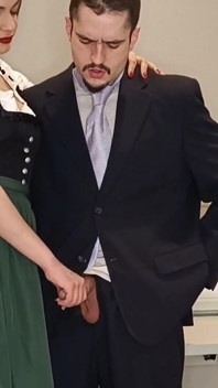 Wearing a Traditional Austrian Dirndl She Jerked Him off