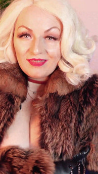FUR FETISH video: beautiful Mistress tease and seduce. ASMR and JOI. Arya Grander.