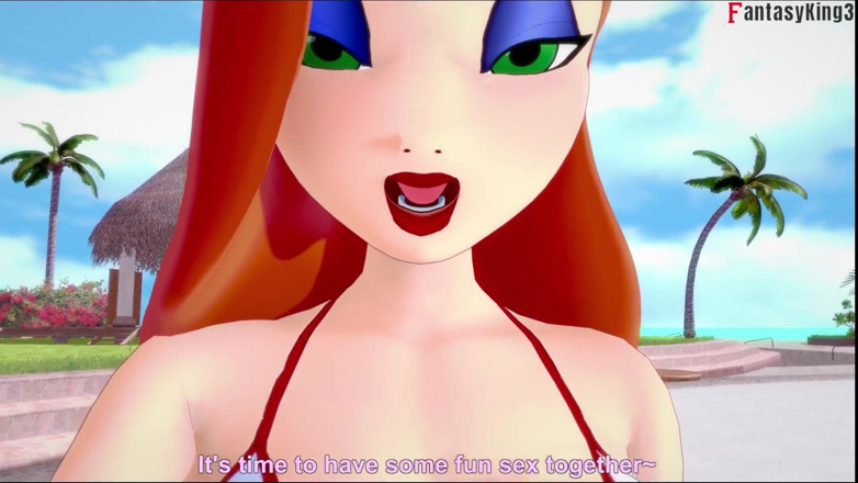 Fantasy king: Jessica Rabbit memakai seks sudut pandangan pertama bikini