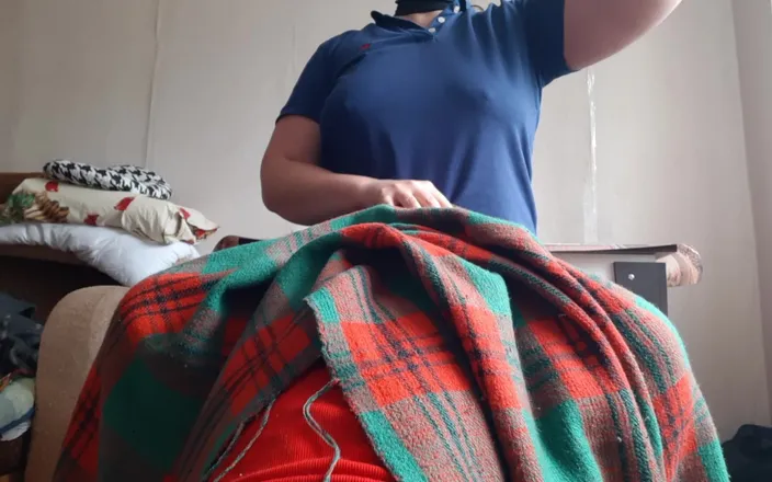 Lesbian-illusion: My Shy Stepsister Licks My Pussy Under the Blanket