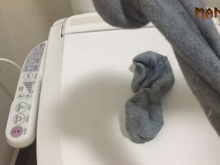 Manly foot: Spróbuj sam - tyle spermy w moich skarpetkach - Cum Feet Socks...