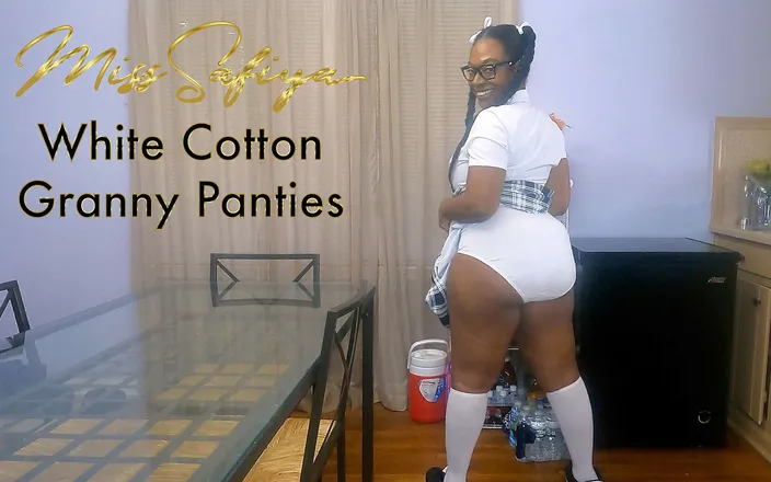 Miss-Safiya: White cotton granny panties