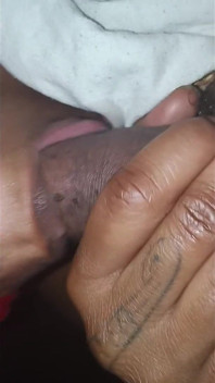Stuffing Her Throat with Her Tits Out!