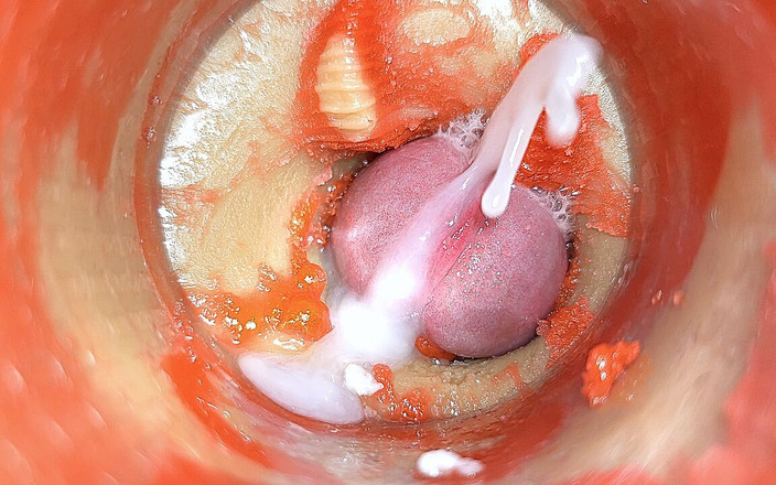 Creme sperm: Cameră în anal col uterin cu vedere la persoana 1, micuț futut...