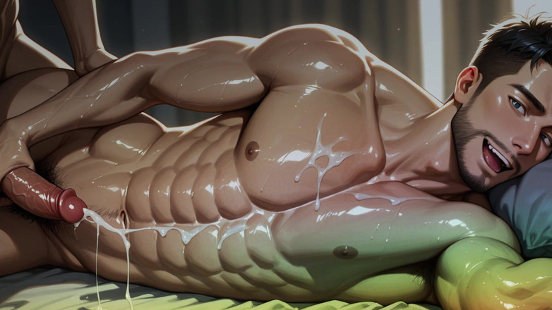 Erotic Man: Gay Ai Slideshow s výstřiky