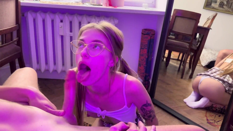 Bunny Rabbits: Asked My Friend to Check How I Give a Blowjob