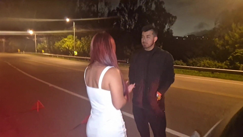 AlejandraPalacios: The Police Discovered Us Fucking on the National Road and...