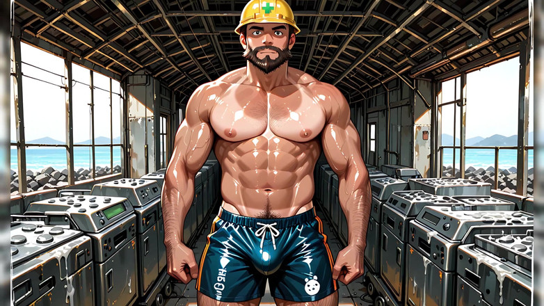 Erotic Man: Karakter Ai dengan Otot Bertelanjang Dada