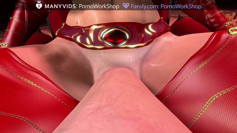 FutaPornoWorkshop: Futanari. Harter sex Futa fickt futa in rotem Latex und...