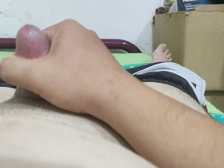 Shyboymasturbate: Young Boy Having a Good Night Masturbation with His Cock...