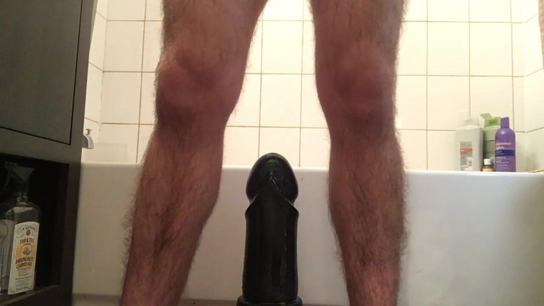 Turtlewax: Keseronokan dubur - 2018.1.5 - menunggang dildo dubur gergasi