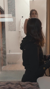 Birthday Gift for Cuck Husband: Hot Wifey Fucks Handyman in Hotel in Front Hubby Holds Hand and Hair