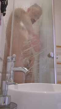 Hung Muscular Daddy in the Shower - Nude for Voyeurs
