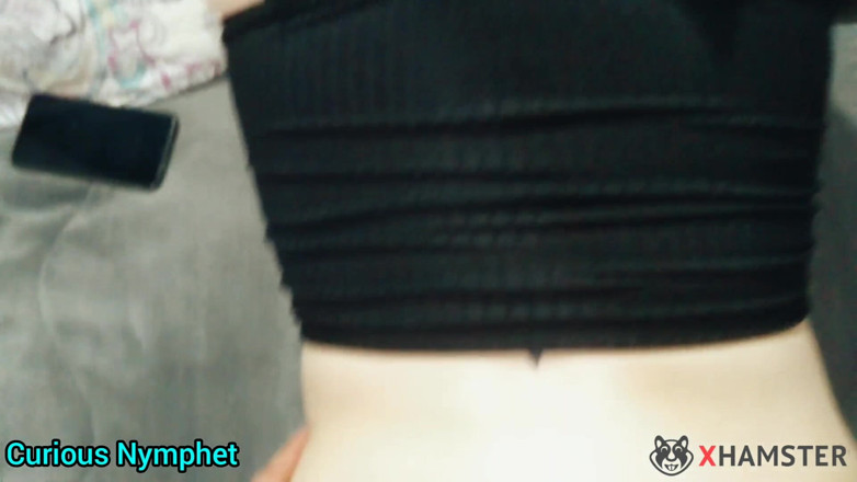 Adrian And Curious: Curious nymp pregnant mutual masturbation blowjob sitting black cock big...
