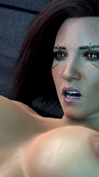 Futa V Fucks Panam - šukání prsou, zezadu a anální creampie - Cyberpunk 2077 3D