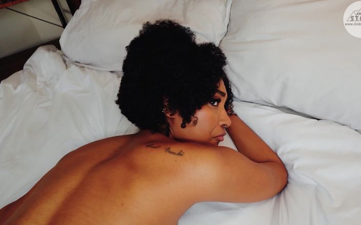 Andre Stone: Bratty Black Stepis Addis Fouche vill ha din kuk &amp;creampie