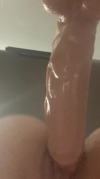Trying 10 in Dildo Before My Guests Notice I’m Gone