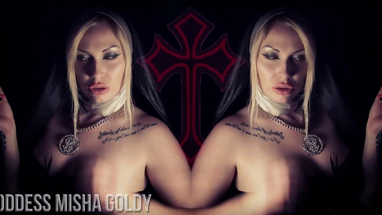 Goddess Misha Goldy: Sarai all'inferno se sono la tua ragione per masturbarti