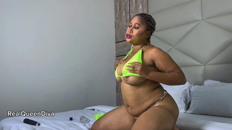 Real Queen Diva: Divoká přítelkyně děvka sexy intenzivní sólo kundička mastubation