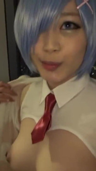Helt hemlagad vuxen video - smal G Cup ny cosplayer med hoppande bröst och intensiva klimaxer - Act2