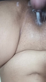 Sperma afuera de la concha de mi Hermanastra