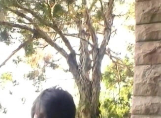 Public Lust: Loira puta martelada no banco no parque