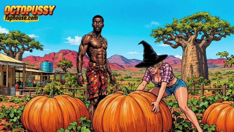 Octopussy Lovers Club: Pumpkin Hookup in Africa: White American Wife Rides Big African...