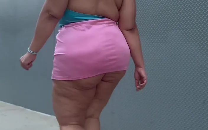 PutiLing: Big Booty Latina BBW Thick Legs Mini Skirt High Heels...