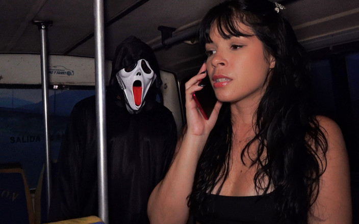 Panty Land: Ghostface Follows Sylenna in Transport, Deepthroats Her &amp; Fucks