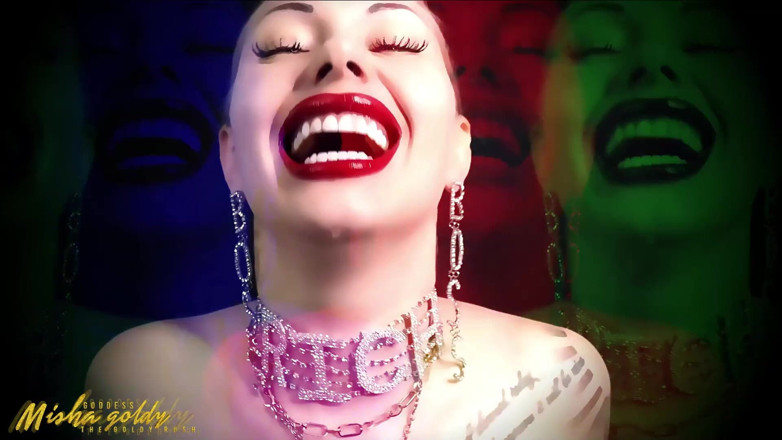 Goddess Misha Goldy: Binaural ASMR a šukání do mysli! Honění do pusy a plivat!