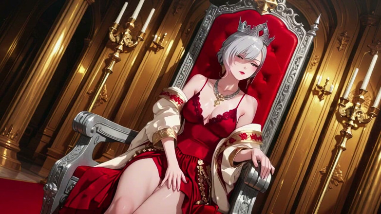 Tay Swift X: Silver Queen on the Golden Throne! Red Silk, Lazy Gaze,...