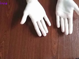 Angel Slave Svea - Homemade BDSM: Clear white hand spanking punishment