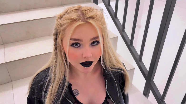 Blondessa: Goth Girl Teases Her in the Hallway! She Asks for...