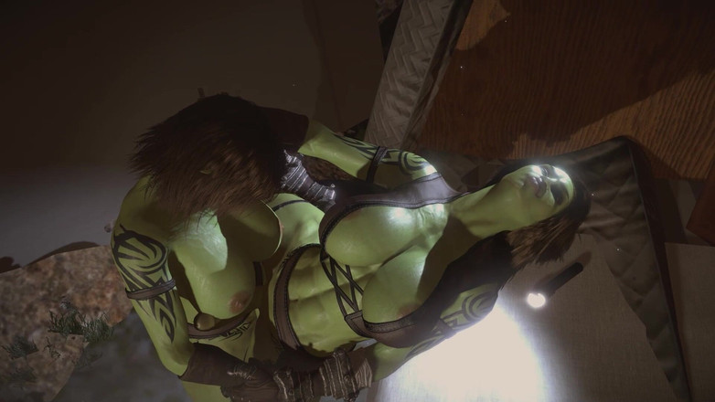 Wraith Futa: 三人のフタ・オークがアバノドネッドハウスで激しく交わる