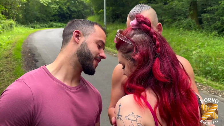 Porno Baguette: Trixy, Pretty Redhead, Gets Banged in a Hot Threesome
